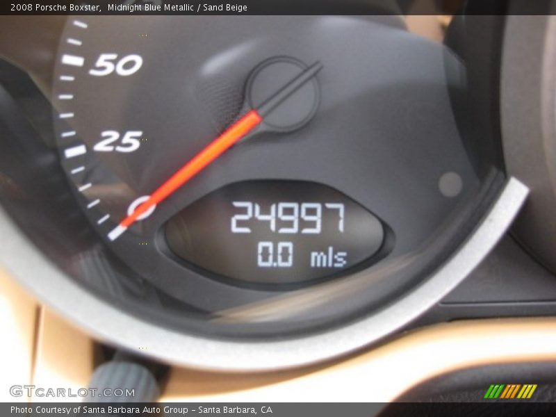 Midnight Blue Metallic / Sand Beige 2008 Porsche Boxster