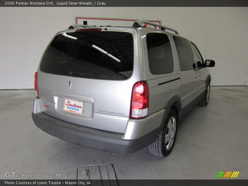 Liquid Silver Metallic / Gray 2006 Pontiac Montana SV6