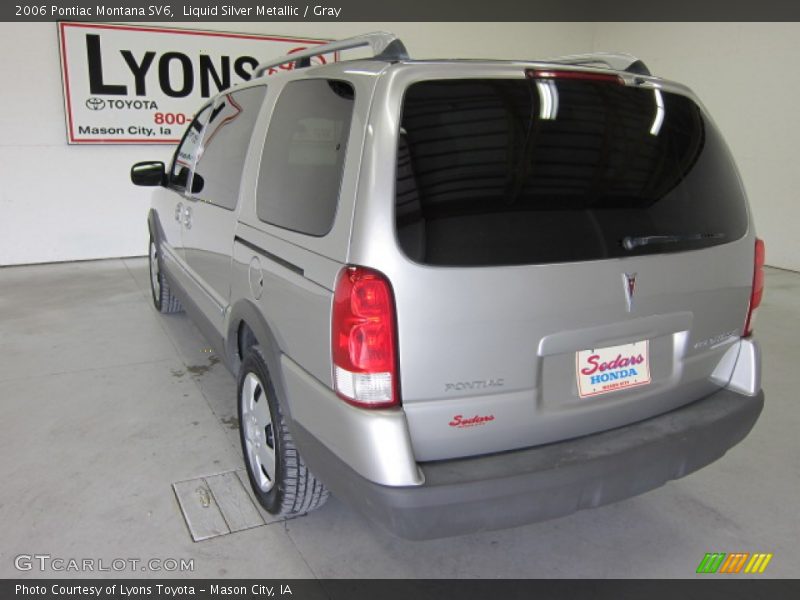 Liquid Silver Metallic / Gray 2006 Pontiac Montana SV6