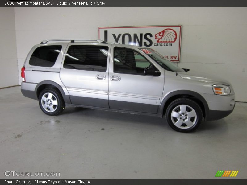Liquid Silver Metallic / Gray 2006 Pontiac Montana SV6