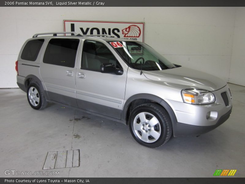 Liquid Silver Metallic / Gray 2006 Pontiac Montana SV6