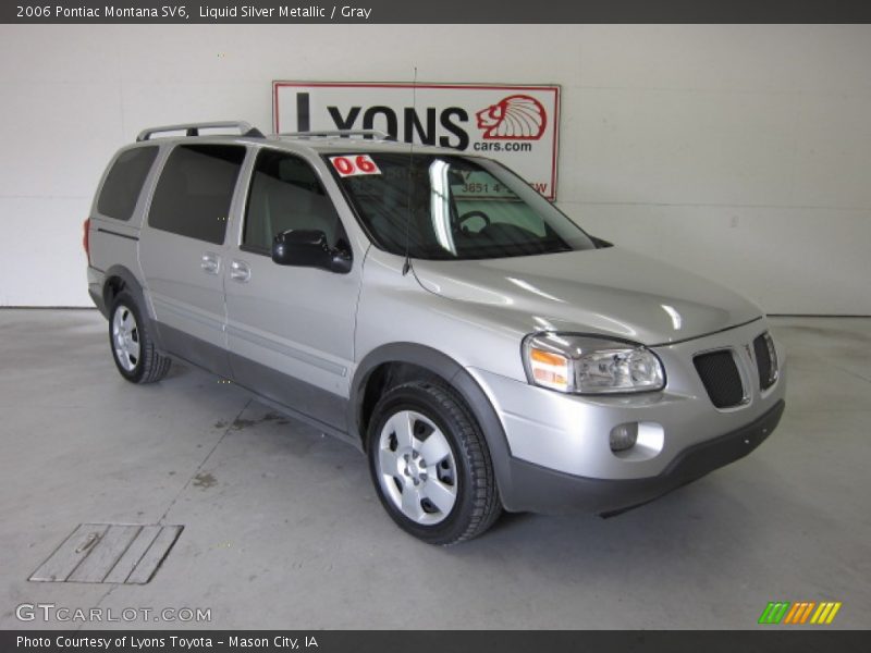 Liquid Silver Metallic / Gray 2006 Pontiac Montana SV6