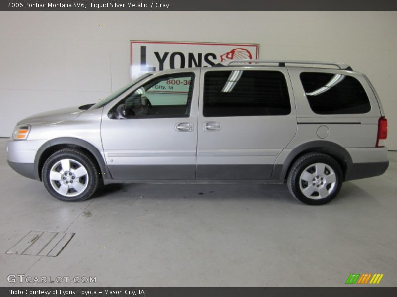 Liquid Silver Metallic / Gray 2006 Pontiac Montana SV6