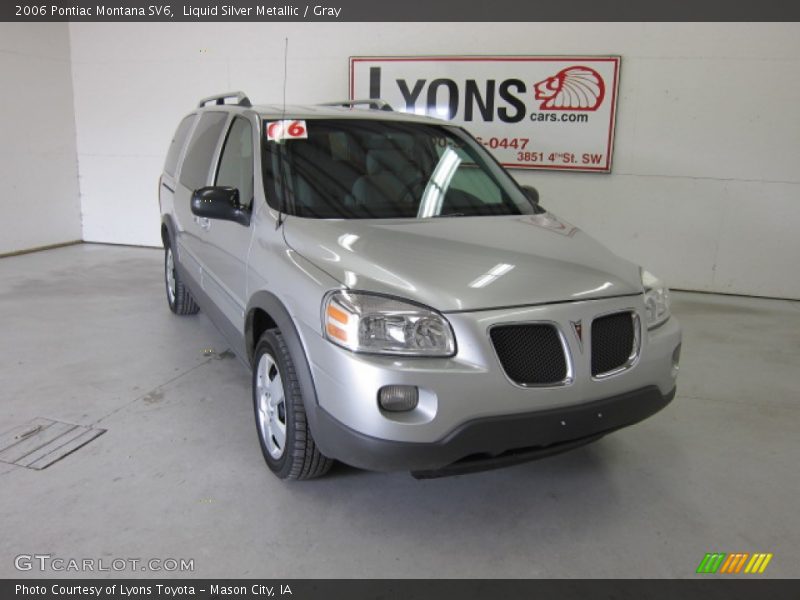 Liquid Silver Metallic / Gray 2006 Pontiac Montana SV6