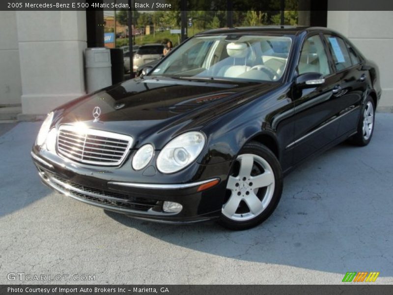 Black / Stone 2005 Mercedes-Benz E 500 4Matic Sedan