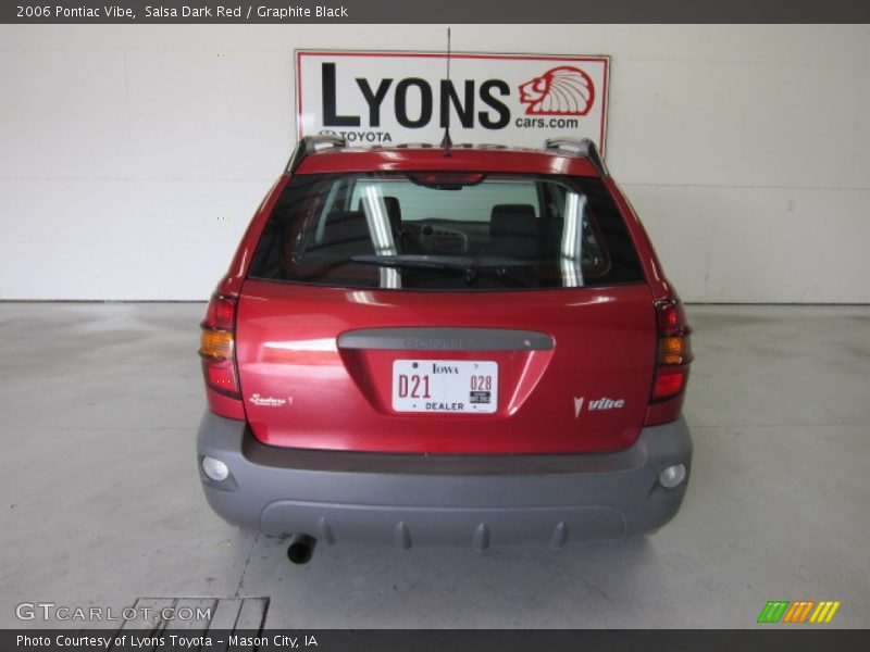 Salsa Dark Red / Graphite Black 2006 Pontiac Vibe
