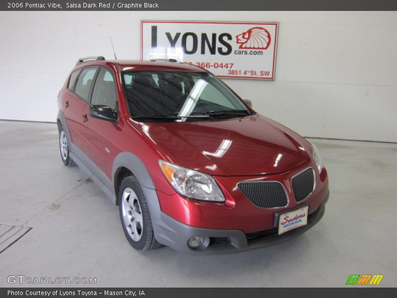 Salsa Dark Red / Graphite Black 2006 Pontiac Vibe