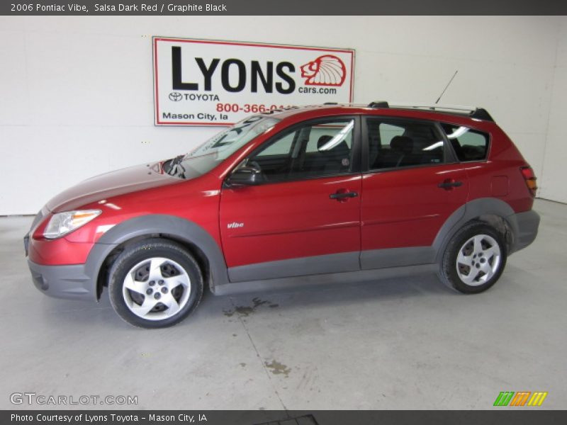 Salsa Dark Red / Graphite Black 2006 Pontiac Vibe