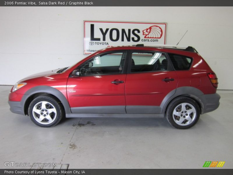 Salsa Dark Red / Graphite Black 2006 Pontiac Vibe