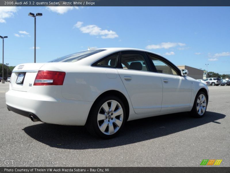 Arctic White / Beige 2006 Audi A6 3.2 quattro Sedan