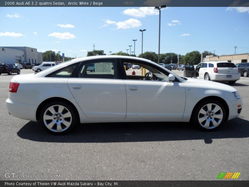 Arctic White / Beige 2006 Audi A6 3.2 quattro Sedan