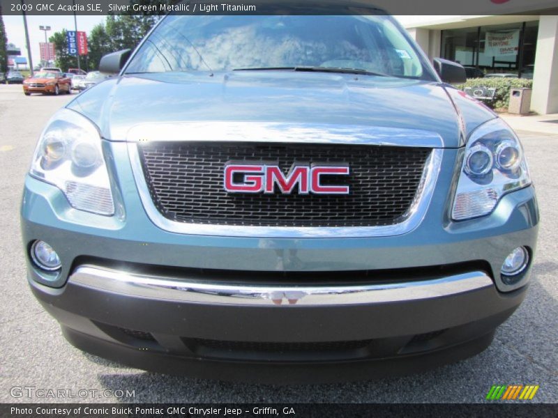 Silver Green Metallic / Light Titanium 2009 GMC Acadia SLE