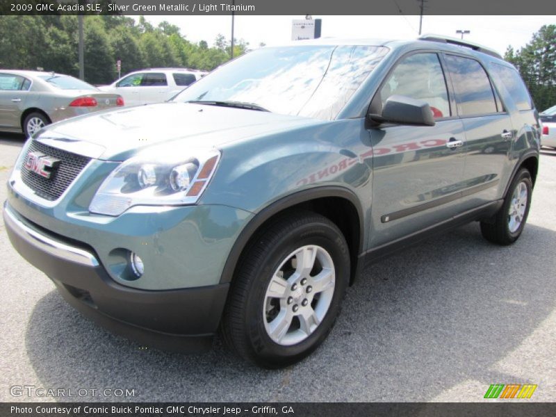 Silver Green Metallic / Light Titanium 2009 GMC Acadia SLE