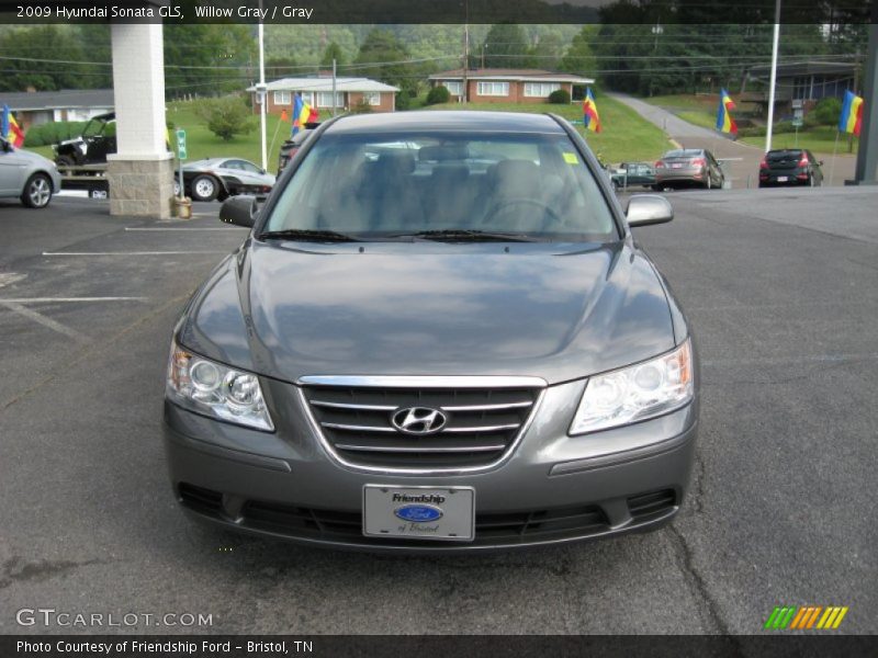 Willow Gray / Gray 2009 Hyundai Sonata GLS