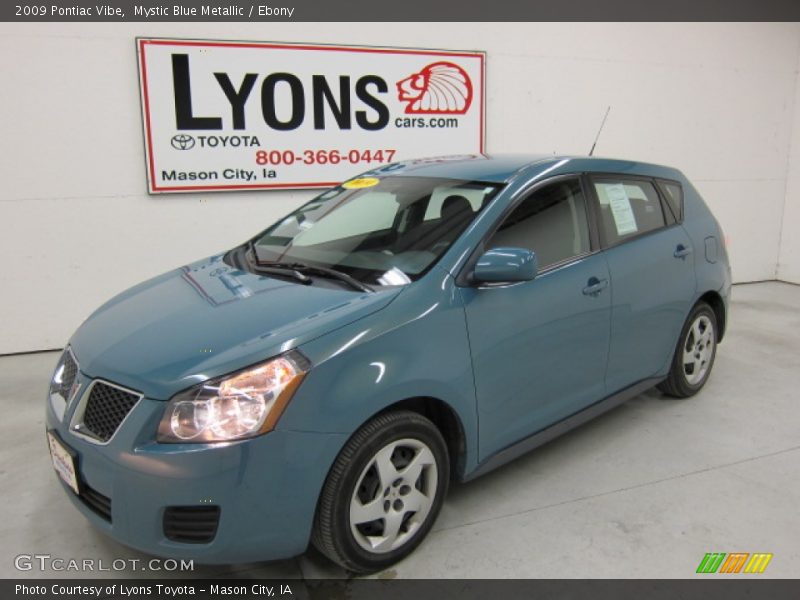 Mystic Blue Metallic / Ebony 2009 Pontiac Vibe