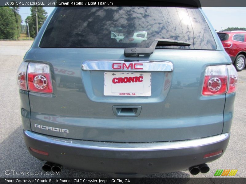 Silver Green Metallic / Light Titanium 2009 GMC Acadia SLE