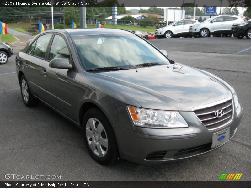 Willow Gray / Gray 2009 Hyundai Sonata GLS