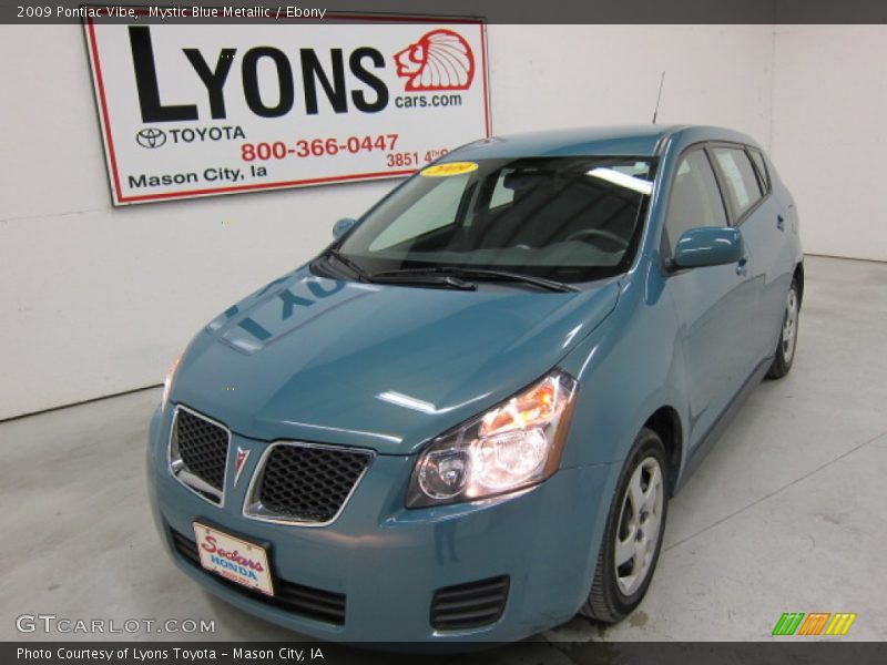 Mystic Blue Metallic / Ebony 2009 Pontiac Vibe