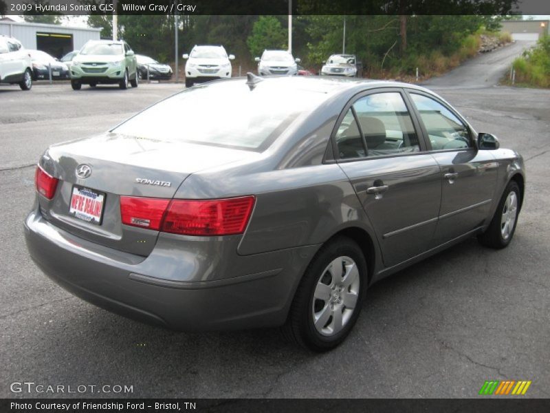 Willow Gray / Gray 2009 Hyundai Sonata GLS