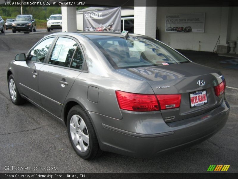 Willow Gray / Gray 2009 Hyundai Sonata GLS