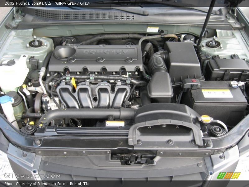 Willow Gray / Gray 2009 Hyundai Sonata GLS