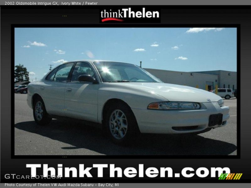 Ivory White / Pewter 2002 Oldsmobile Intrigue GX