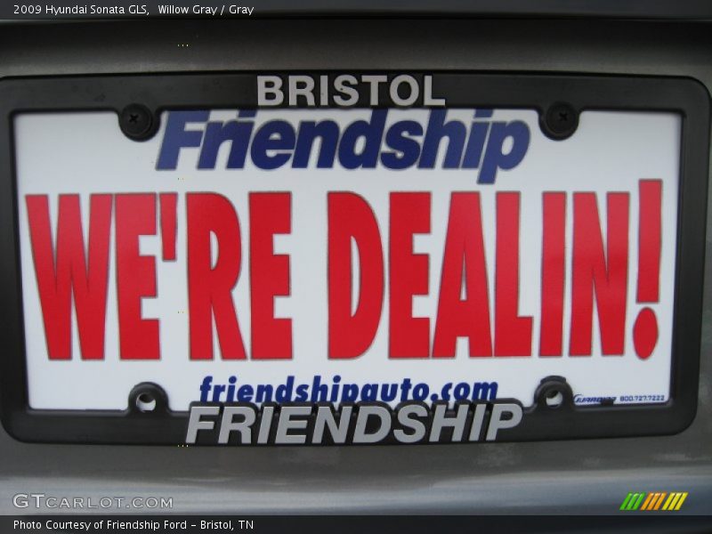 Willow Gray / Gray 2009 Hyundai Sonata GLS