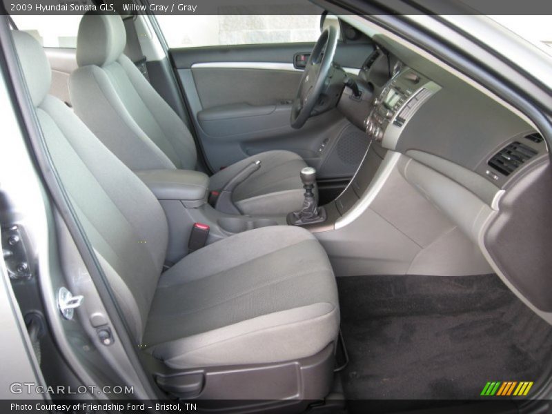 Willow Gray / Gray 2009 Hyundai Sonata GLS