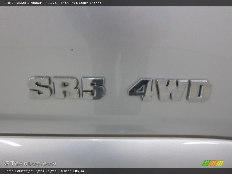 Titanium Metallic / Stone 2007 Toyota 4Runner SR5 4x4
