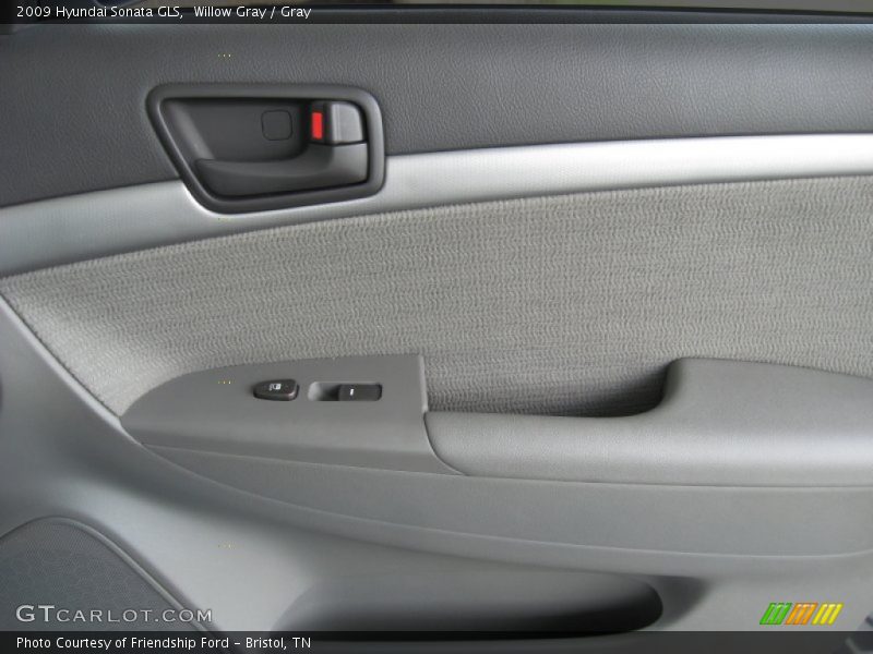 Willow Gray / Gray 2009 Hyundai Sonata GLS