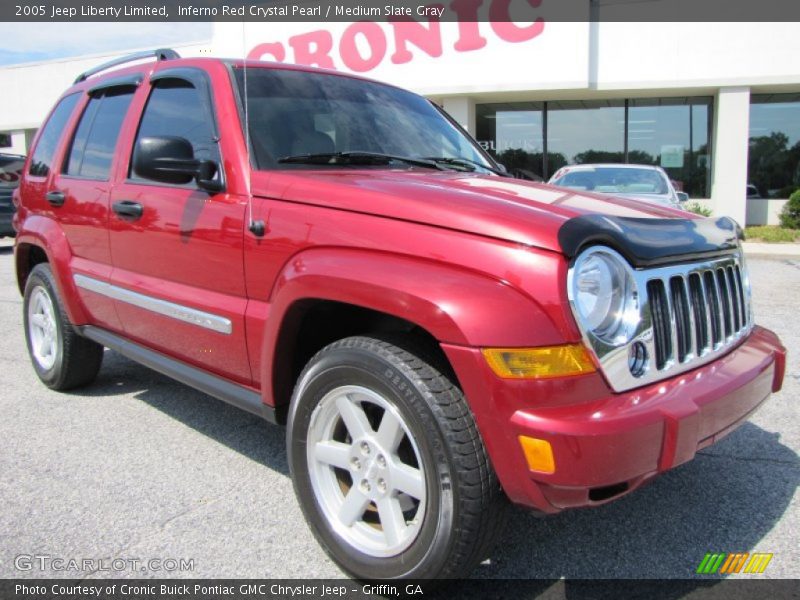 Inferno Red Crystal Pearl / Medium Slate Gray 2005 Jeep Liberty Limited