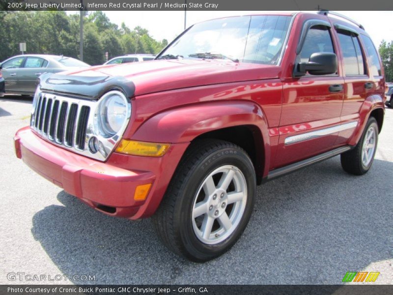 Inferno Red Crystal Pearl / Medium Slate Gray 2005 Jeep Liberty Limited