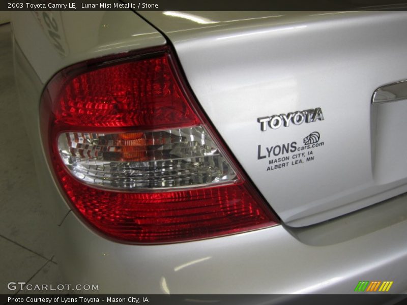 Lunar Mist Metallic / Stone 2003 Toyota Camry LE
