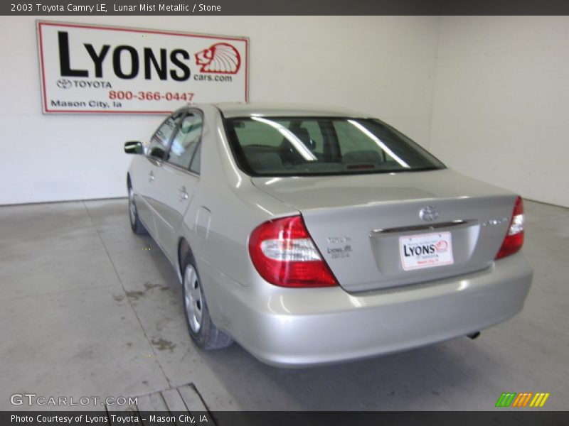 Lunar Mist Metallic / Stone 2003 Toyota Camry LE