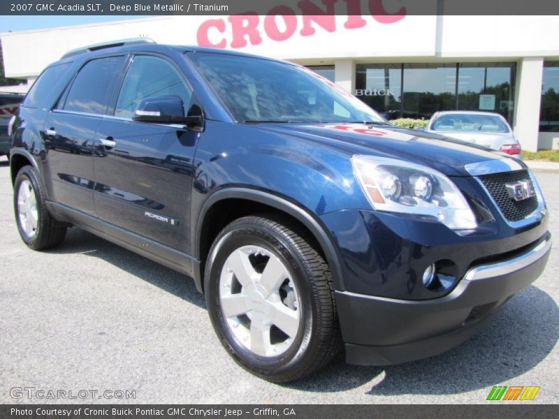 Deep Blue Metallic / Titanium 2007 GMC Acadia SLT