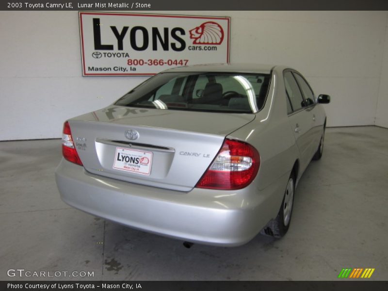 Lunar Mist Metallic / Stone 2003 Toyota Camry LE