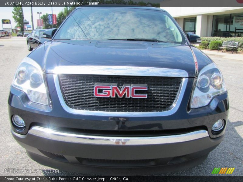 Deep Blue Metallic / Titanium 2007 GMC Acadia SLT
