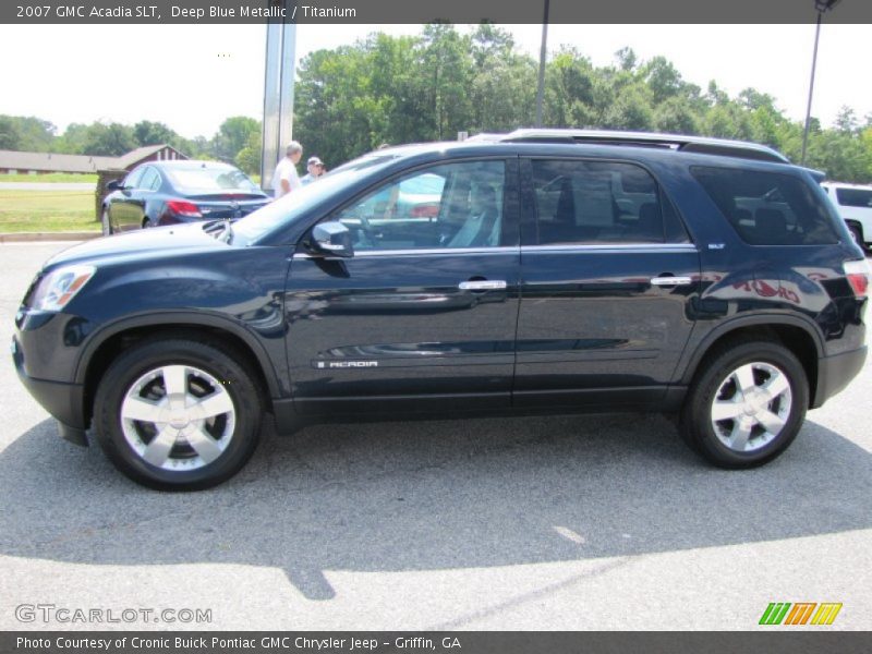 Deep Blue Metallic / Titanium 2007 GMC Acadia SLT