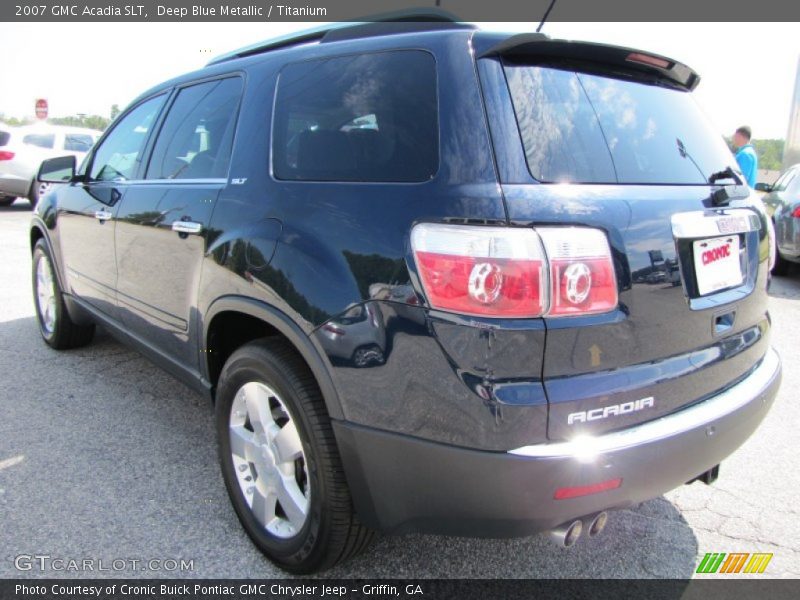 Deep Blue Metallic / Titanium 2007 GMC Acadia SLT