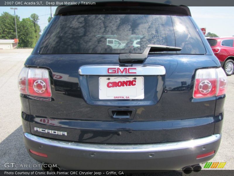 Deep Blue Metallic / Titanium 2007 GMC Acadia SLT