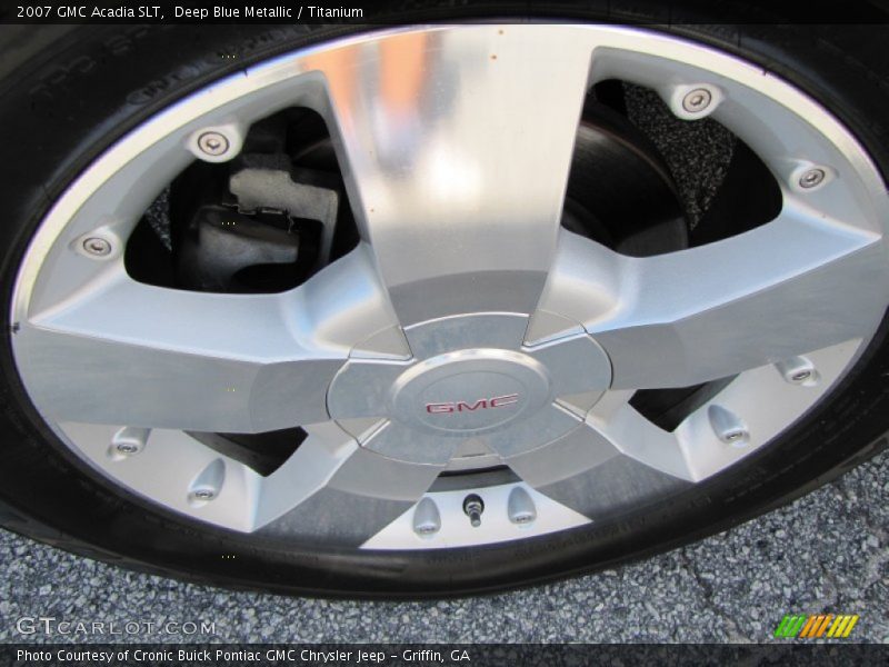 Deep Blue Metallic / Titanium 2007 GMC Acadia SLT