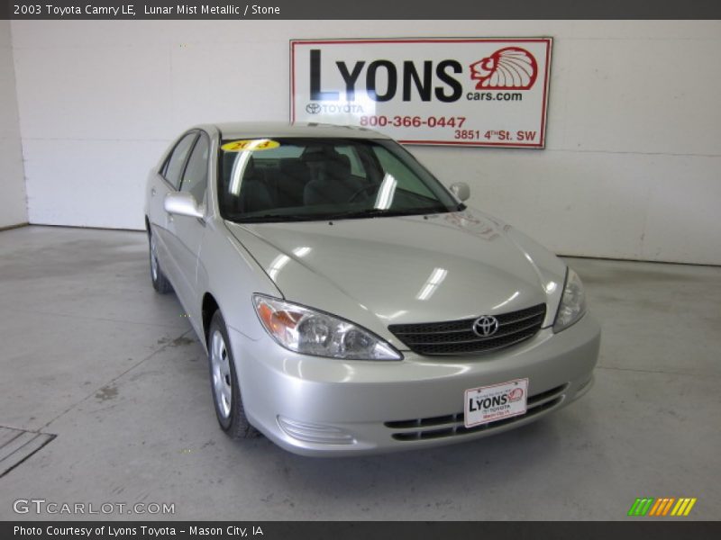 Lunar Mist Metallic / Stone 2003 Toyota Camry LE
