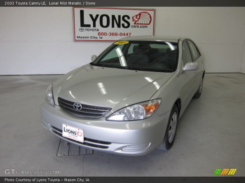 Lunar Mist Metallic / Stone 2003 Toyota Camry LE
