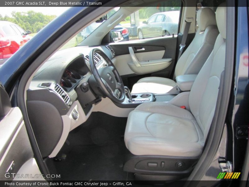 Deep Blue Metallic / Titanium 2007 GMC Acadia SLT