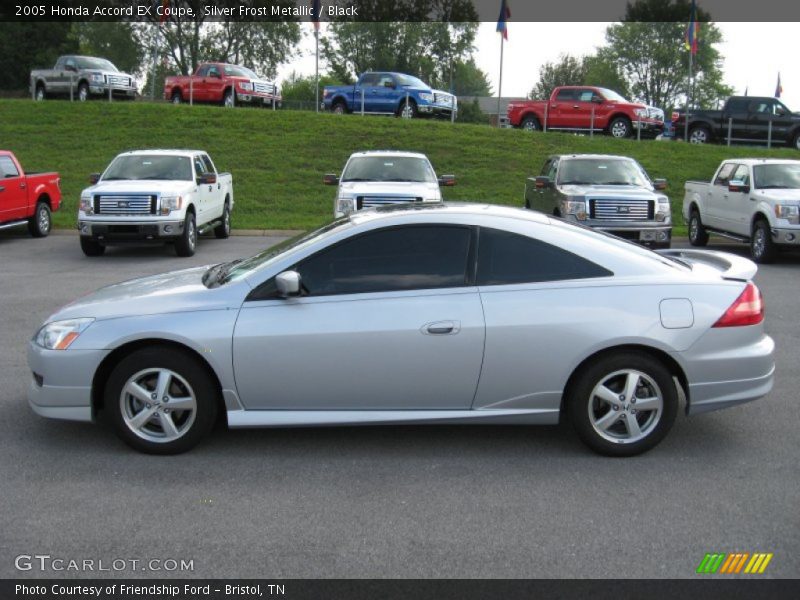 Silver Frost Metallic / Black 2005 Honda Accord EX Coupe