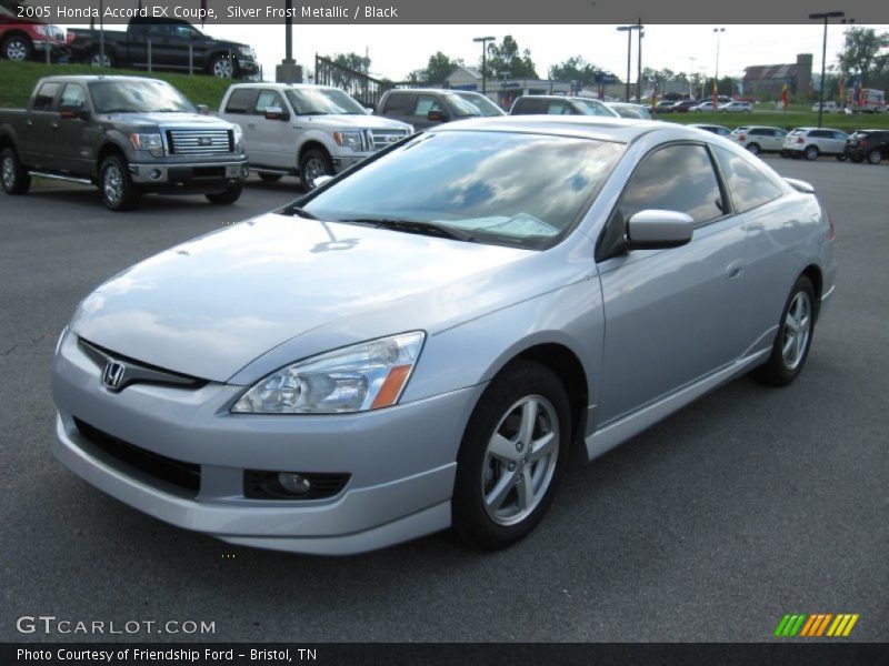 Silver Frost Metallic / Black 2005 Honda Accord EX Coupe