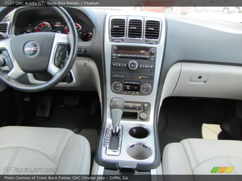 Deep Blue Metallic / Titanium 2007 GMC Acadia SLT