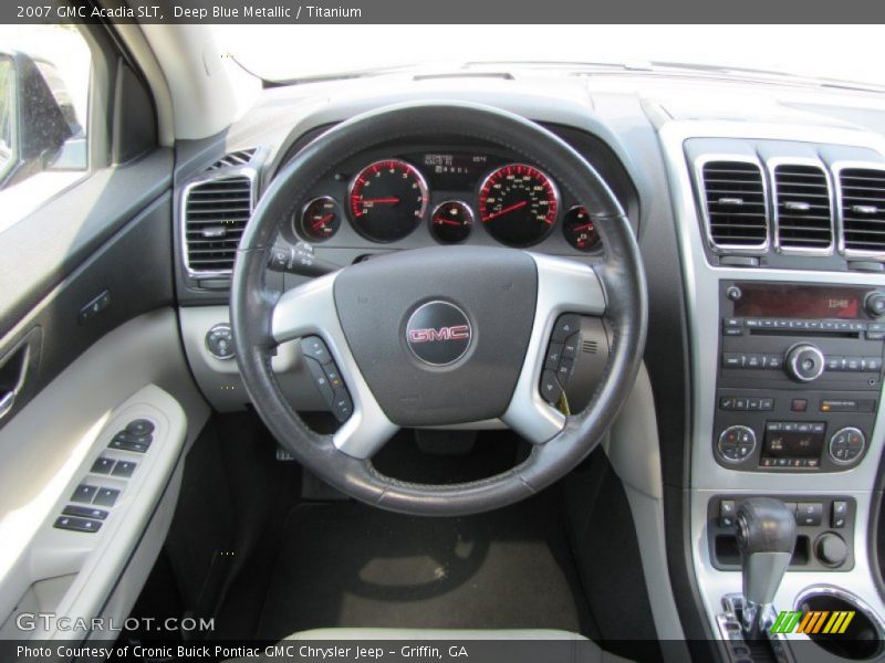 Deep Blue Metallic / Titanium 2007 GMC Acadia SLT
