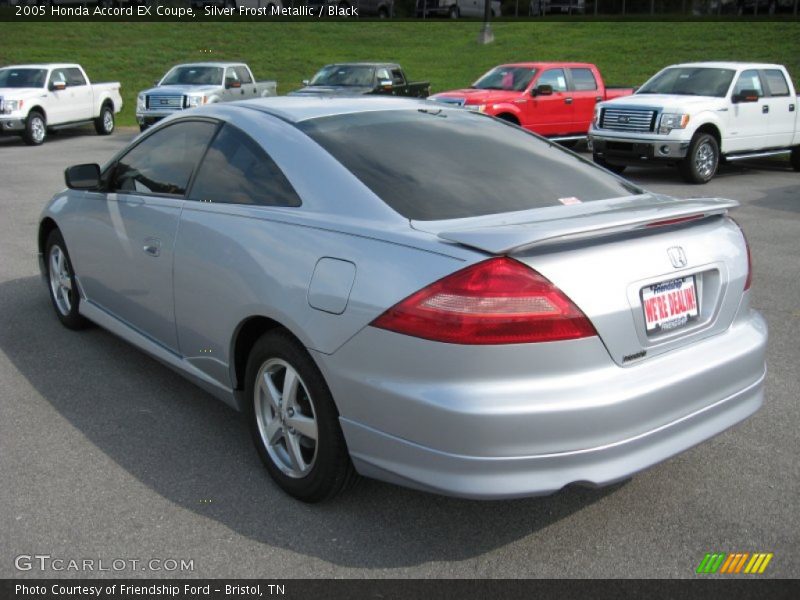 Silver Frost Metallic / Black 2005 Honda Accord EX Coupe