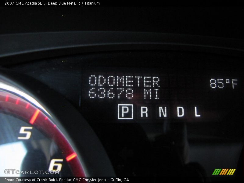 Deep Blue Metallic / Titanium 2007 GMC Acadia SLT